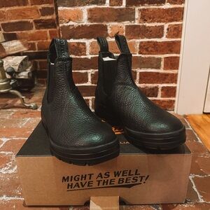 Filson Black Leather Chelsea Boots
